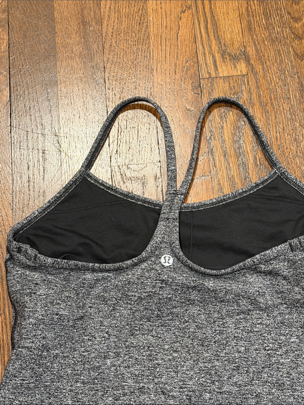 Lululemon Racerback Strappy Gray Tank - Picture 3 of 4
